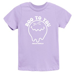 SmileyWorld Boo To You - Youth Short Sleeve Graphic T-Shirt and Toddler Short Sleeve Graphic T-Shirt - 1 of 4