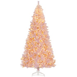 7.5 FT Tall PreLit Artificial Christmas Tree with Realistic Branches, 500 Warm White LED Lights and 1346 Tips - 1 of 4