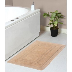 Opulent Collection Cotton Reversible Tufted Bath Rug - Home Weavers - 1 of 4
