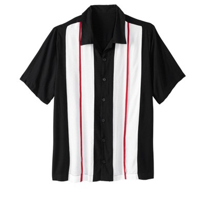 KingSize Men's Big & Tall Colorblock Camp Shirt