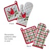 SKL Home By Saturday Knight Ltd Berry Cardinal Oven Mitt And Pot Holder Set - 8X8", Multi - 2 of 4