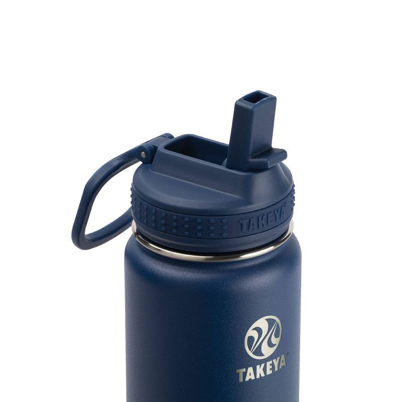 Takeya 24oz Actives Insulated Stainless Steel Water Bottle with Straw Lid, 3 of 9