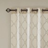PAGED Fretwork Print Grommet Top Window Curtain Panel, Light Filtering Privacy Curtain for Bedroom & Living Room - 4 of 4