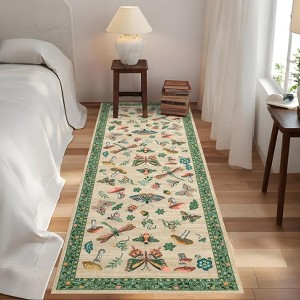 Floral Washable Rug - 1 of 4