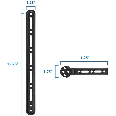 Black Steel Adjustable Universal TV Sound Bar Mount Bracket