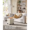 SONGMICS Storage Ottoman, Small Ottoman Foot Rest with Legs, 15 x 15 x 15.7 Inches Foot Stool, Ottoman with Storage, Load up to 660 lb, - 3 of 4