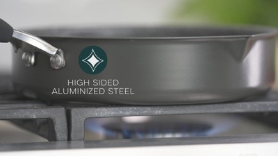 Verde 10" Black Aluminum Ceramic Nonstick Skillet