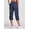 RBX Active Women's Lightweight Quick Drying Capris Adjustable Leg/Inseam Stretch Woven Workout Hiking Cropped Jogger Pants with Pockets - 2 of 4