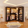 Aheaplus Corner Wardrobe Organizer System with Adjustable Shelves, Closet System with Hanging Rods - 4 of 4