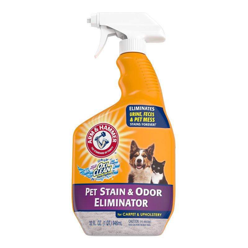 Arm &#38; Hammer Plus Oxiclean Pet Stain &#38; Odor Eliminator for Carpet - 32oz, 1 of 7