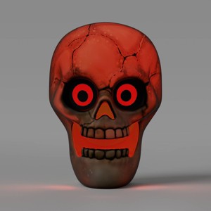 12" Skull Mister Halloween Decorative Prop Off-White - Hyde and EEK! Boutique™ - 1 of 3