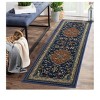 Area Rug, Navy Blue & Orange, Boho Chic Medallion Distressed Design, Non-Shedding & Easy Care, Ideal For High Traffic Areas In Living Room, Bedroom - 4 of 4
