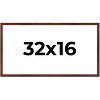 PosterPalooza | Panoramic Classic Modern Brown Frame - UV Acrylic, Foam Board Backing, Hanging Hardware - 2 of 4