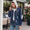 Anna-Kaci Women's Detachable Hoodie Denim Distressed Jean Jacket for Everyday Looks - 4 of 4