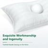 Heycuzi Queen Size Pillows for Sleeping: Hotel Quality - Down Alternative Microfiber Filled for Back, Stomach Side Sleepers Breathable Skin-Friendly - image 4 of 4