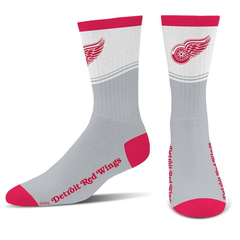 NHL Detroit Red Wings Divide Secondary Large Crew Socks, 1 of 4