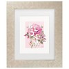 Trademark Fine Art Lisa Audit Obviously Pink 09 Matted Framed Art - 2 of 4