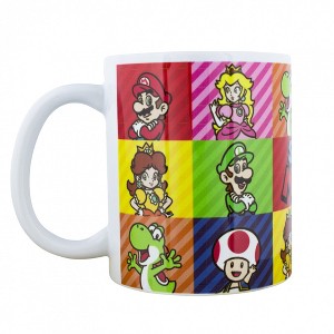 Adult Super Mario Bros. Character Squares 11 oz. Ceramic Mug - 1 of 3