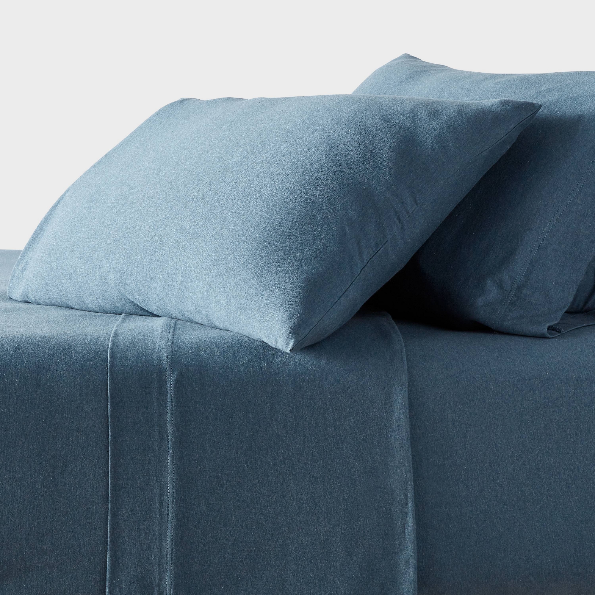 Queen Cotton Jersey Sheet Set Teal Heather - Threshold™