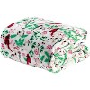 Lomsoe Christmas Bird Blanket Holiday Printed Flannel Throw Blanket Perfect Holiday Decor Gift for Family Friends Christmas Gift. - 2 of 4