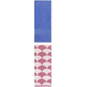 REGALWOVEN Geometric Absorbent Soft Bathroom Cotton Hand Towels 13" x 30"/13" x 29" 2 Packs - 1 of 4