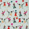 25 sq ft Loveis Wise Dancing People Gift Wrap Green - Wondershop™ - image 2 of 3
