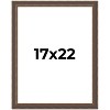 PosterPalooza | Elegant Brown Picture Frame - UV Acrylic, Foam Board Backing, Hanging Hardware - 2 of 4