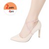 INSPIRE CHIC Women's Detachable Crossed Shoe Straps Belts Bands for Holding Loose High Heels 2 Pairs - 4 of 4