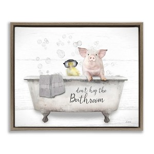 Stupell Industries Don't Hog Bathroom, 31" x 25" - 1 of 4