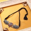 SOHI Women's Antique Silver The Taraash Choker Necklace - 3 of 4
