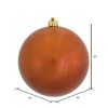 Vickerman Burnished Orange Ball Ornament - image 2 of 4