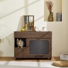 LunaLulinlk Furniture Style multi-use Cat litter box house With Storage - 3 of 4