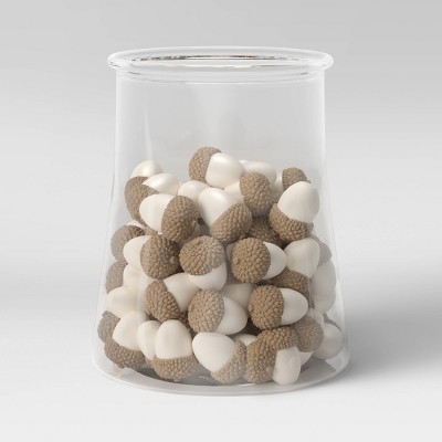 80pc Decorative Acorn Vase Fillers Brown/White - Opalhouse™