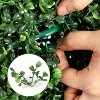 16inch Prelit Faux Boxwood Balls with Sturdy Pot Base, UV Resistant & Waterproof Fake Greenery Plants, for Front Porch Garden Home Decor - 2 of 4