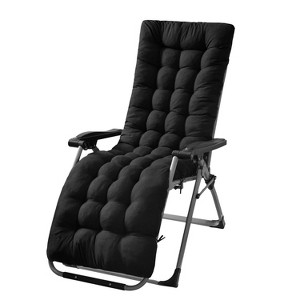 NewHome"71x22 Inch Chaise Lounger Cushion for Recliners, Rocking Chairs, Deck & Sofa Mats, Outdoor Comfort"BlackRedCoffeeGrey&Purple - 1 of 4