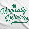 Mens Magically Delicious Funny Sarcastic St Patricks Day Saint Pattys Clover - Crazy Dog Men's T Shirt - 2 of 4