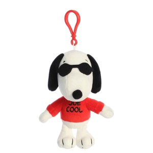 Aurora Mini Joe Cool Clip-On Peanuts Adorable Stuffed Animal White 5" - 1 of 4