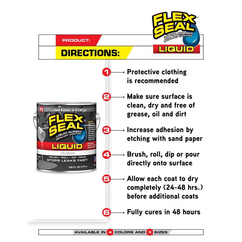 FLEX SEAL Family of Products FLEX SEAL Gray Liquid Rubber Sealant Coating 1 gal, 4 of 10