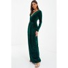 Quiz Women's Velvet Buckle Detail Long Sleeve Maxi Dress - 3 of 3
