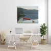 Stupell Industries Docked Row Boat Lake Forest Landscape Pet Dogs, 48" x 36" - 2 of 4