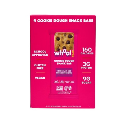 Whoa Dough Chocolate Chip Cookie Dough Bars - 6.4oz/4pk