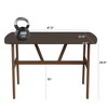MAYEERTY 47" Modern Rectangular Wood Dining Table, Metal Frame, Fits 4-6, for Kitchen/Dining Room, Nature - 4 of 4
