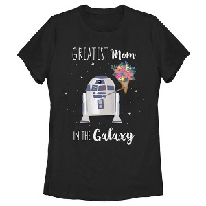 Women's Star Wars Mother's Day R2-D2 Greatest Mom in the Galaxy T-Shirt - 1 of 4