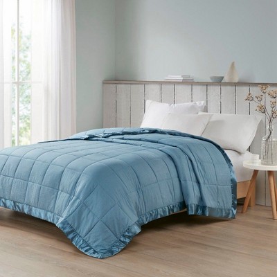 NicBex Microfiber Cooling Blanket,Breathable Bedding Blanket with Satin Trim,Oversized Down Alternative Blanket for Bedroom