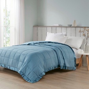 NicBex Microfiber Cooling Blanket,Breathable Bedding Blanket with Satin Trim,Oversized Down Alternative Blanket for Bedroom - 1 of 4