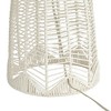 Pacific Coast Lighting Aria 29 1/2" Woven White Rope Cage Table Lamp - 4 of 4