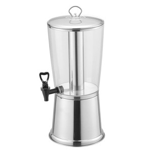 VEVOR Beverage Dispenser, 2.1 Gallon Drink Dispenser for Parties, Stainless Steel + Plastic Juice Dispensers with Spigot Ice Chamber, Silver - 1 of 4