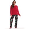 Just Love Womens Plush Pajama Pant Set with Matching Socks  Fun, Cozy Sleepwear with Sayings - 2 of 4