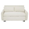 2 Seat Convertible Couch With 2 Throw Pillows And USB Ports,Corduroy Sofa Bed Couch,Loveseat Sofa,Furniture Living Room Couch Sofa-Maison Boucle - 3 of 4