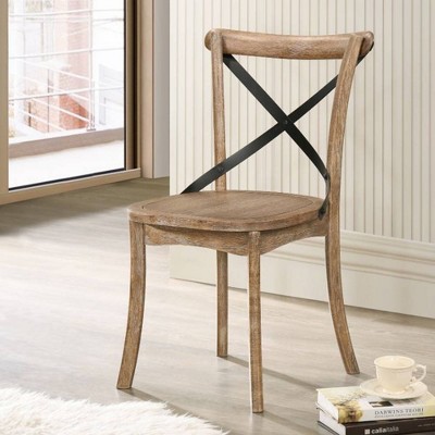 Set of 2 20" Kendric Dining Chairs Rustic - Acme Furniture